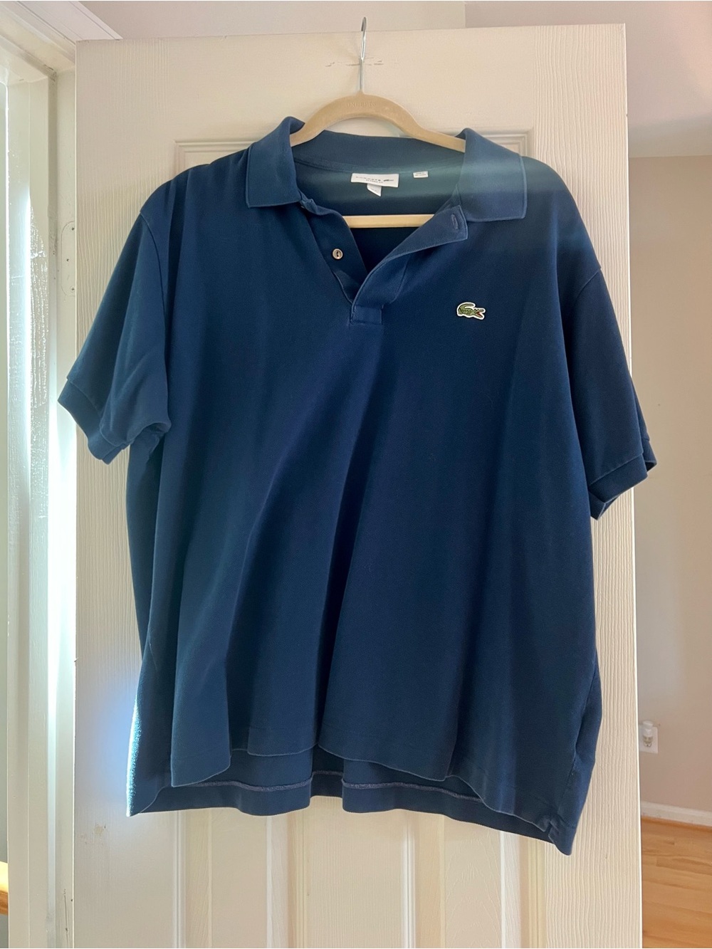 Lacoste Men’s Deep Blue Short-Sleeve Pique Polo